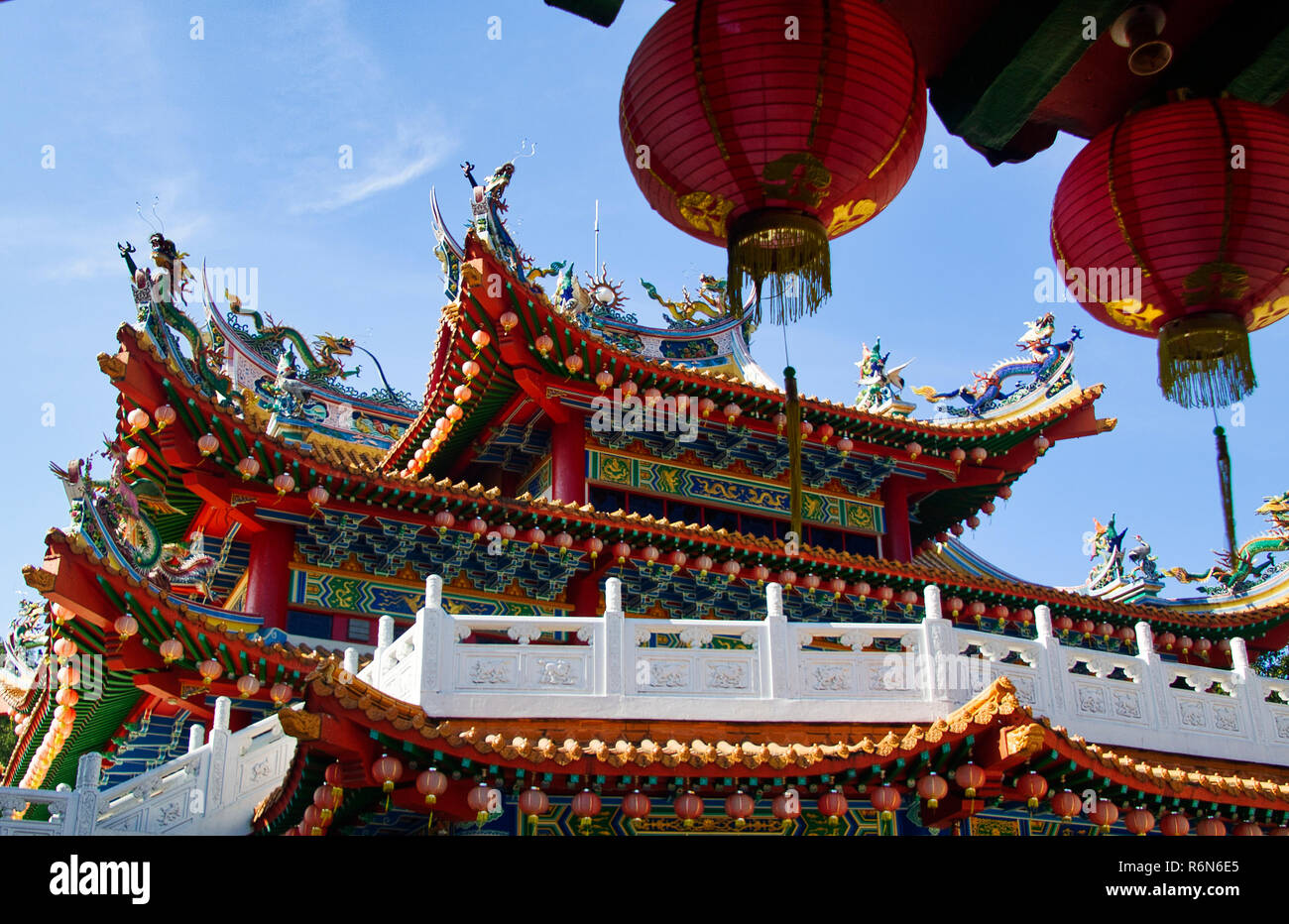 Dettaglio dal tempio cinese di Kuala Lumpur Foto Stock