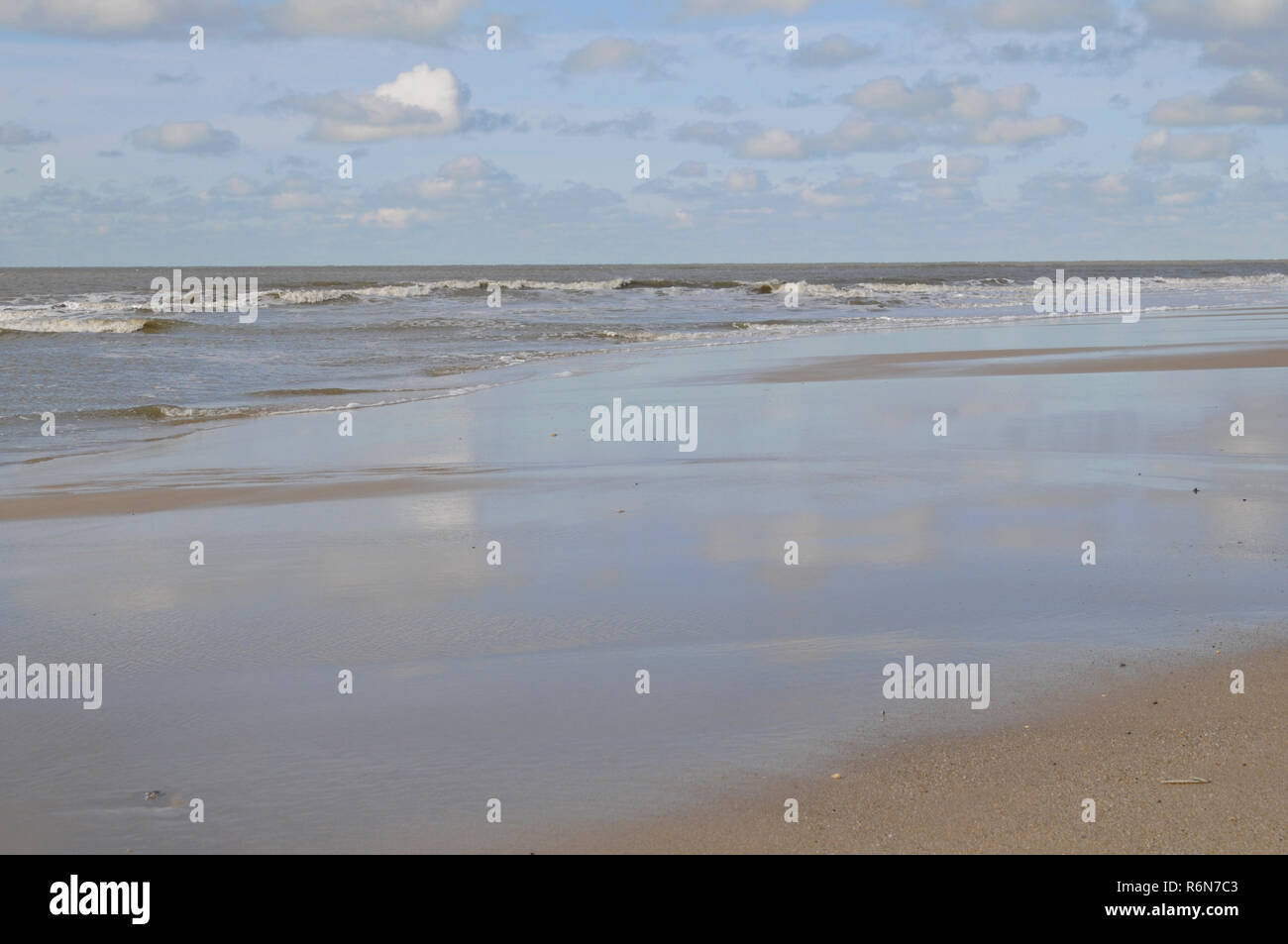 spiaggia del mare del Nord Foto Stock