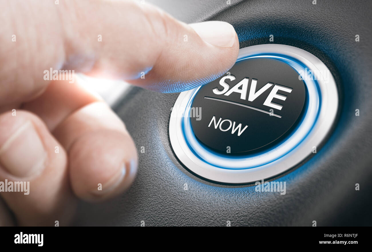Concetto della concessionaria, le vendite di automobili, Migliori offerte. Foto Stock
