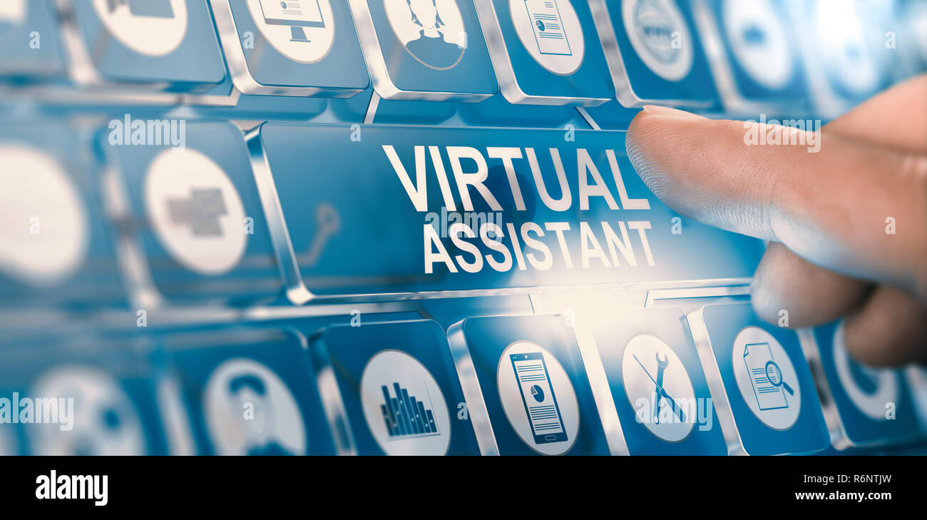 Assistente virtuale personale Servizi di PA Foto Stock