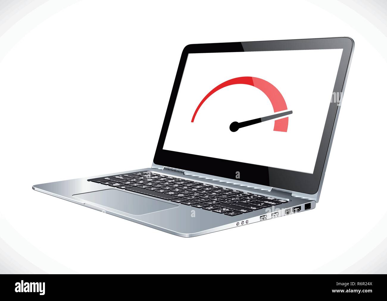 La rete di PC accelerare - accelerare il vostro portatile - software strumenti di riparazione Illustrazione Vettoriale