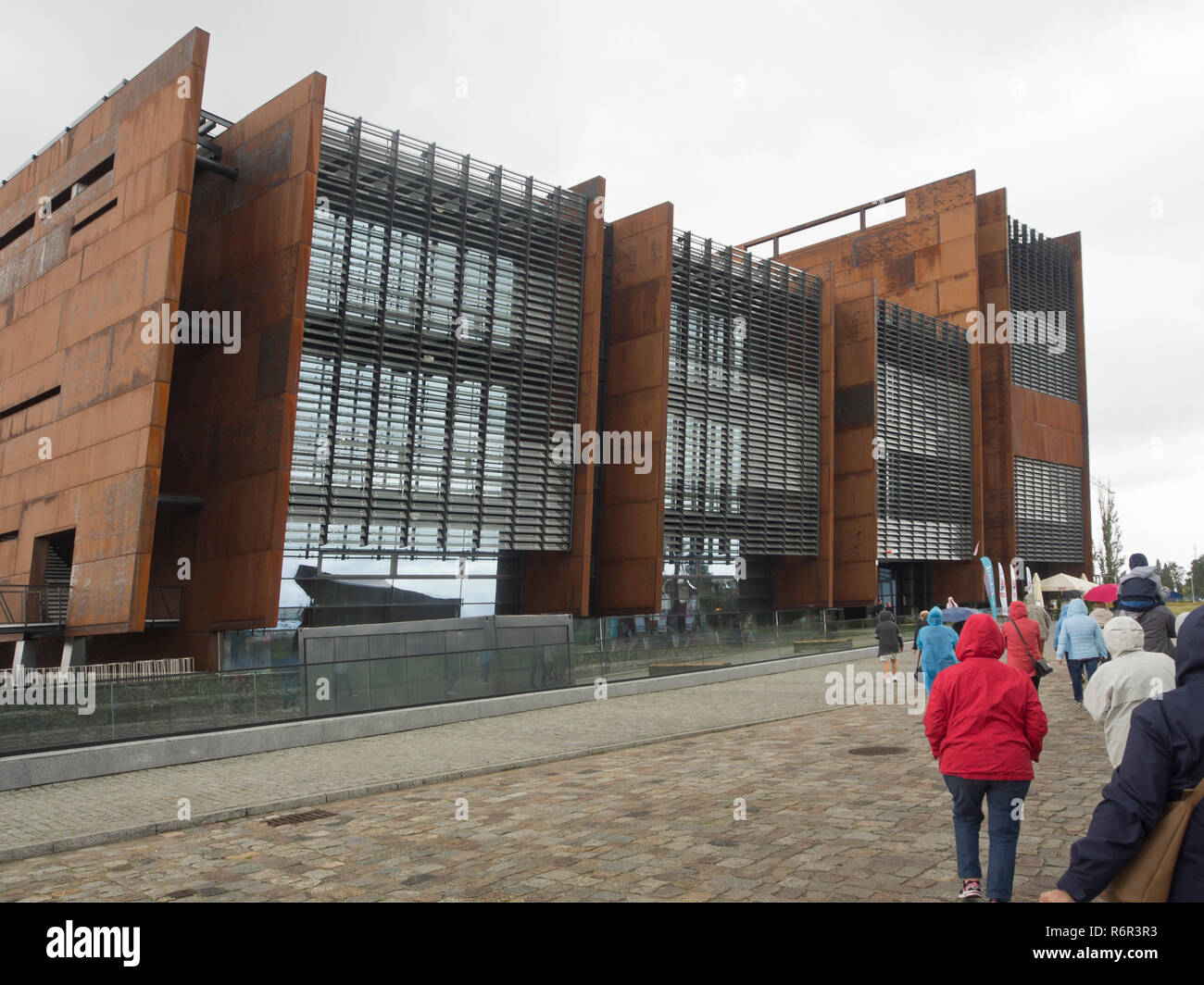 La solidarietà europea centro dall'ex cantiere navale di Lenin a Danzica Polonia Foto Stock