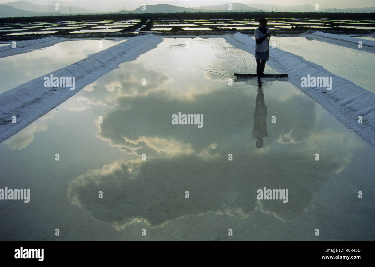 Realizzazione di sale Foto Stock