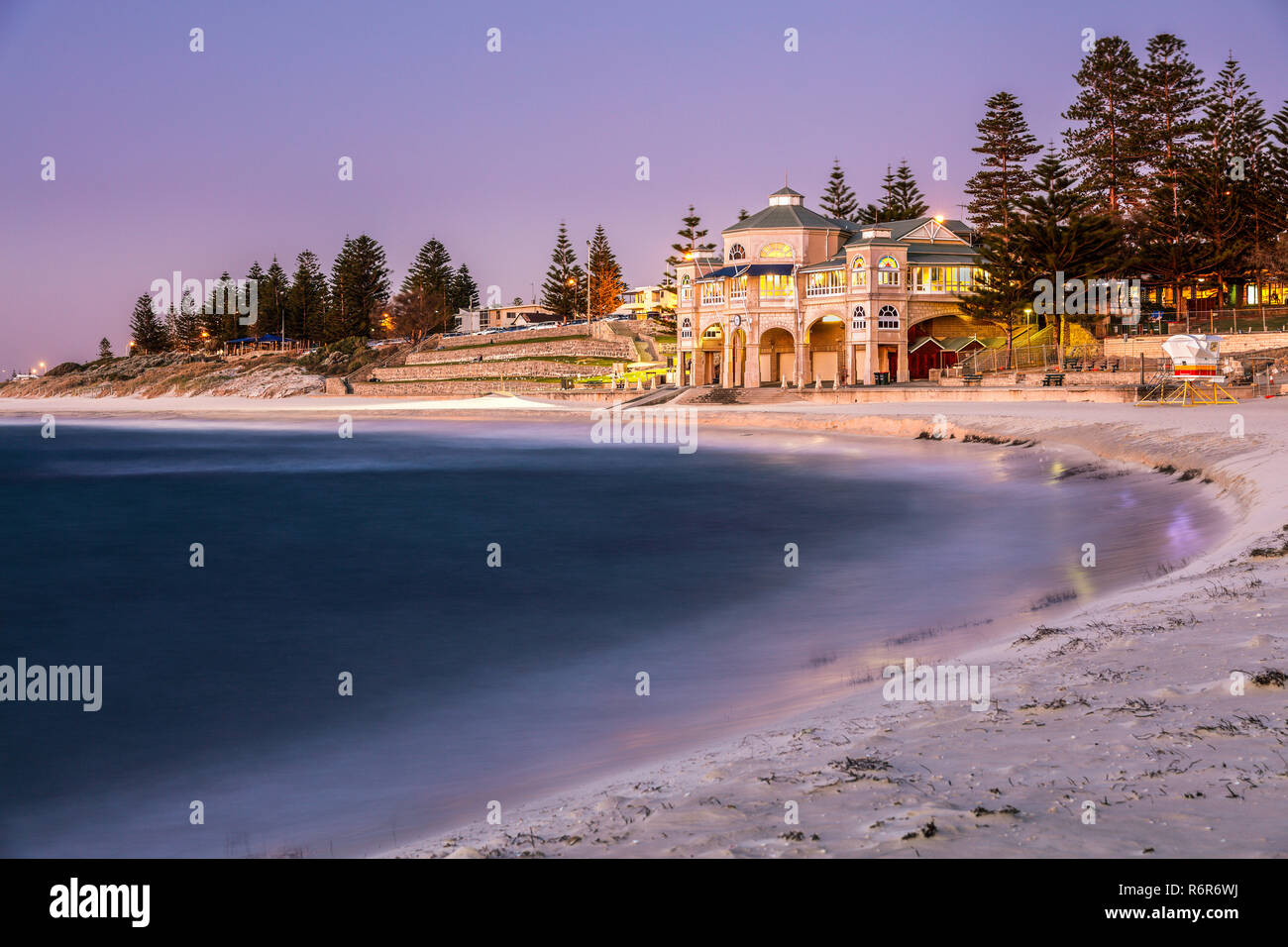 Tramonto a Cottesloe Beach, Australia occidentale. Foto Stock
