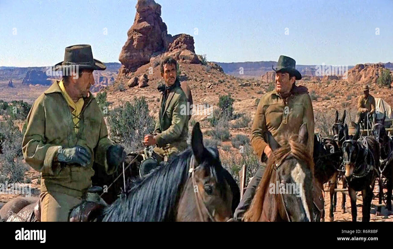 RIO CONCHOS 1964 XX Century Fox Film con da sinistra: Richard Boone, Anthony Franciosa, Stuart Whitman Foto Stock