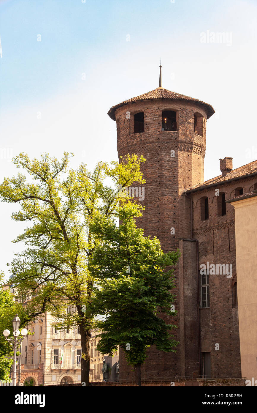 Castello-Casaforte degli Acaja, Castello Acaja, a Torino, Piemonte, Italia Foto Stock