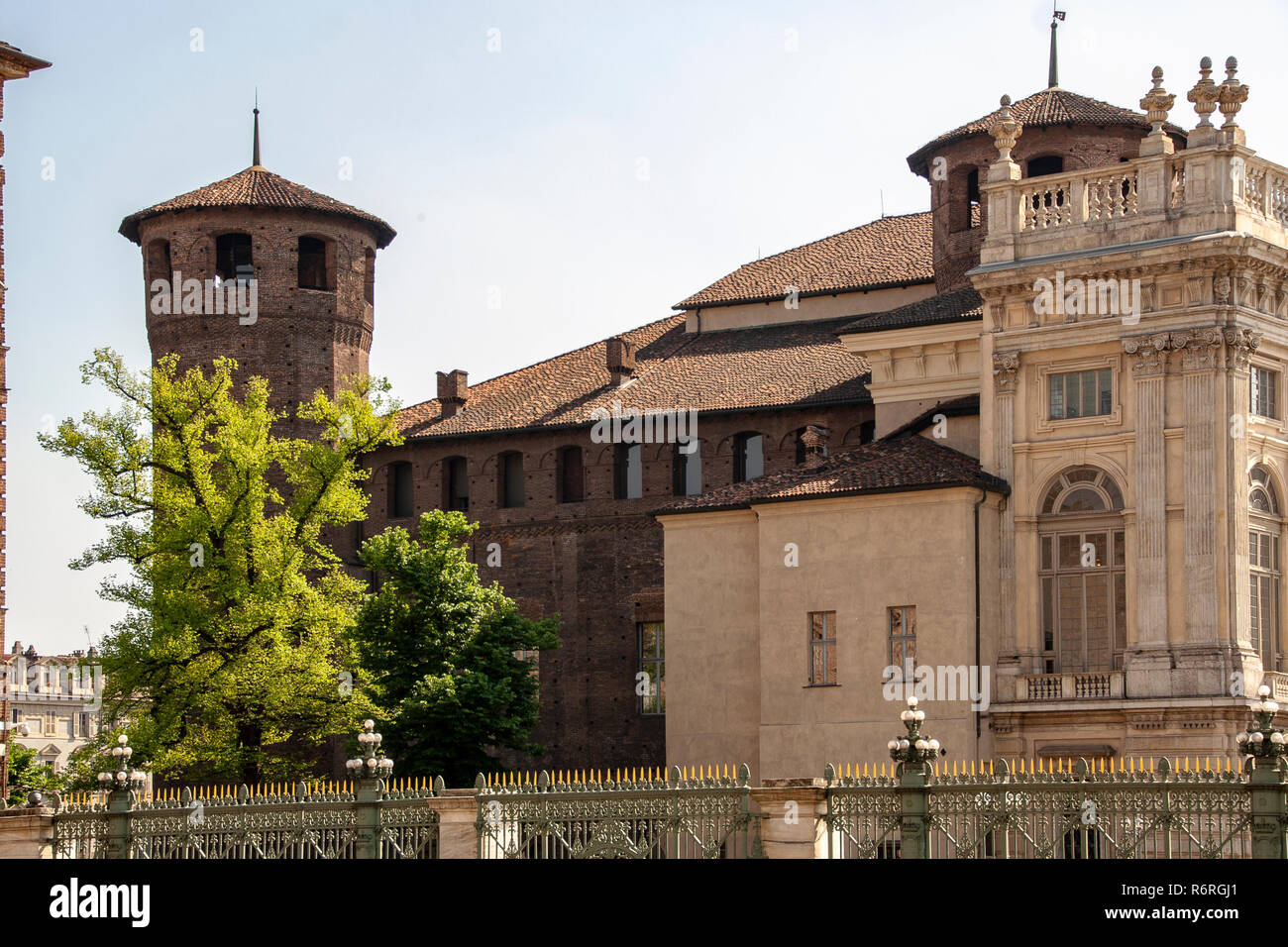 Castello-Casaforte degli Acaja, Castello Acaja, a Torino, Piemonte, Italia Foto Stock