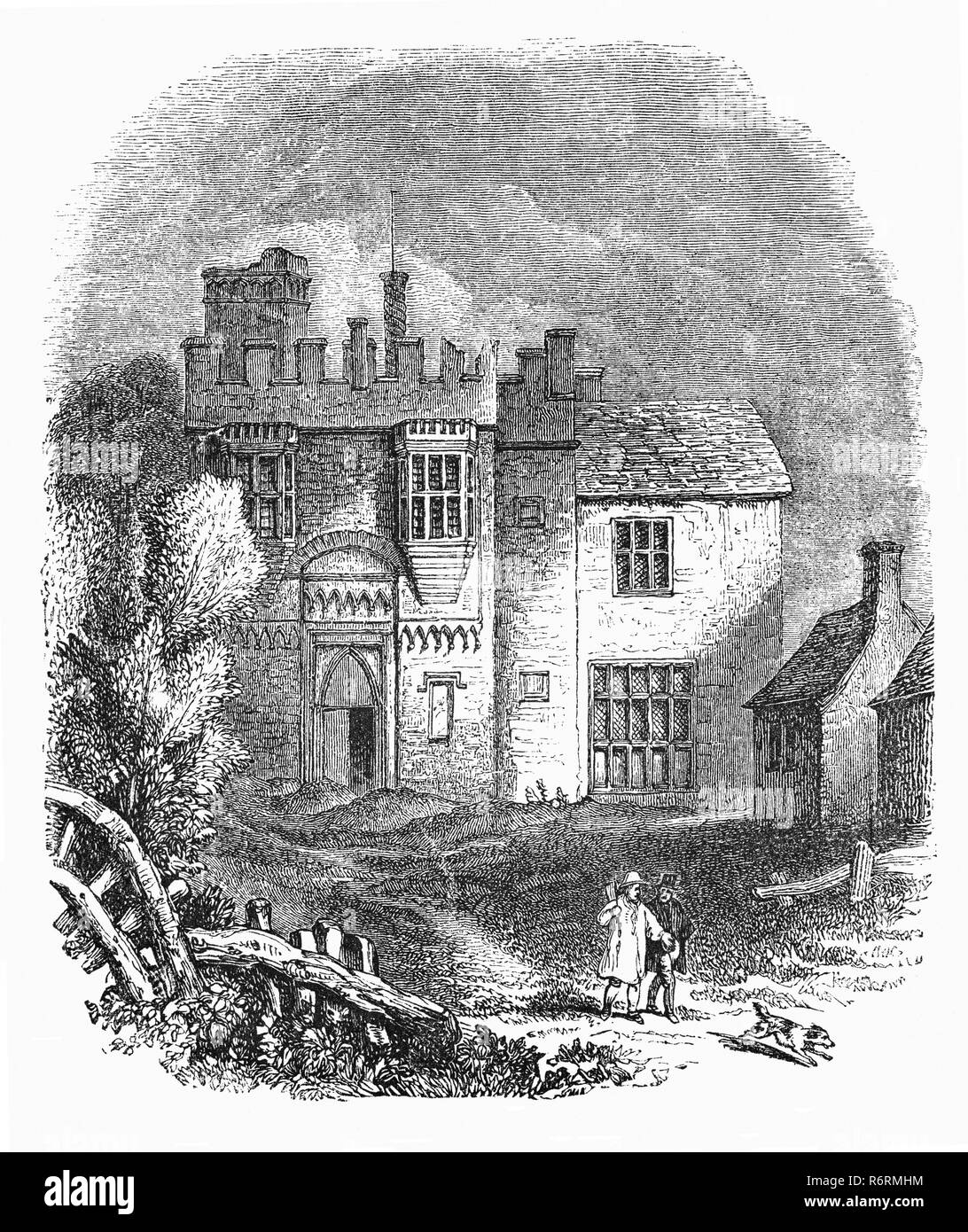 Xv secolo Casa di segale in Hertfordshire, Inghilterra sulle rive del fiume Lea, è stato al centro di un complotto per uccidere il re Carlo II e il suo giovane fratello, il Duca di York, il futuro Giacomo II nel 1683. Quando il re e il duca restituito da Newmarket gare a Londra il Royal party sarebbe passata giù per una strada stretta vicino alla casa dove sarebbe semplice imboscata e ucciderli. L agguato mai accaduto, ma la stampa non è riuscita è stato scoperto e i cospiratori sono stati arrestati. Foto Stock