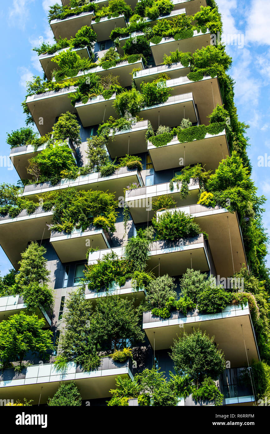 Bosco Verticale - Bosco Verticale - Milano Italia Foto Stock