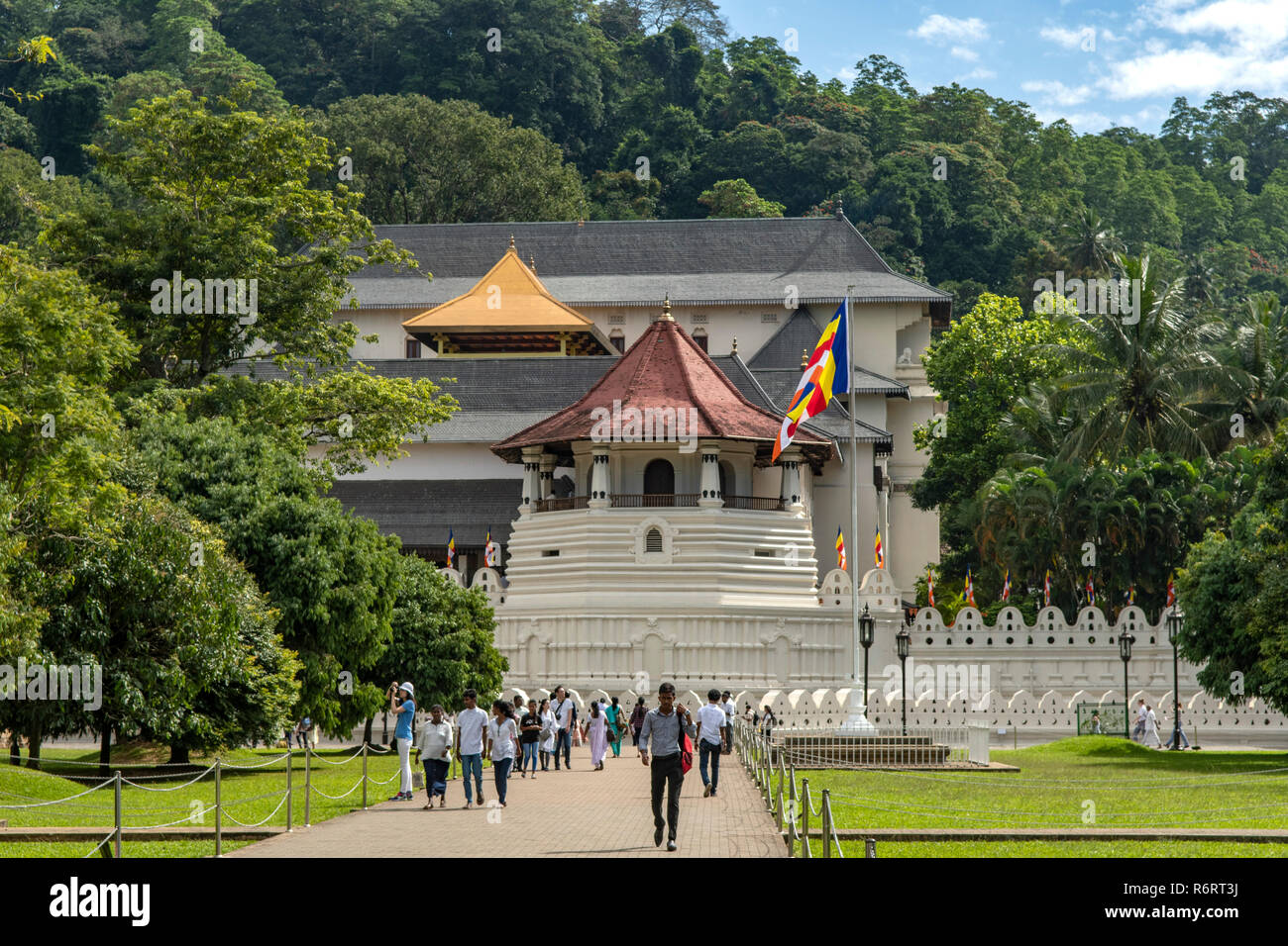 Tempio del dente, Kandy, Sri Lanka Foto Stock