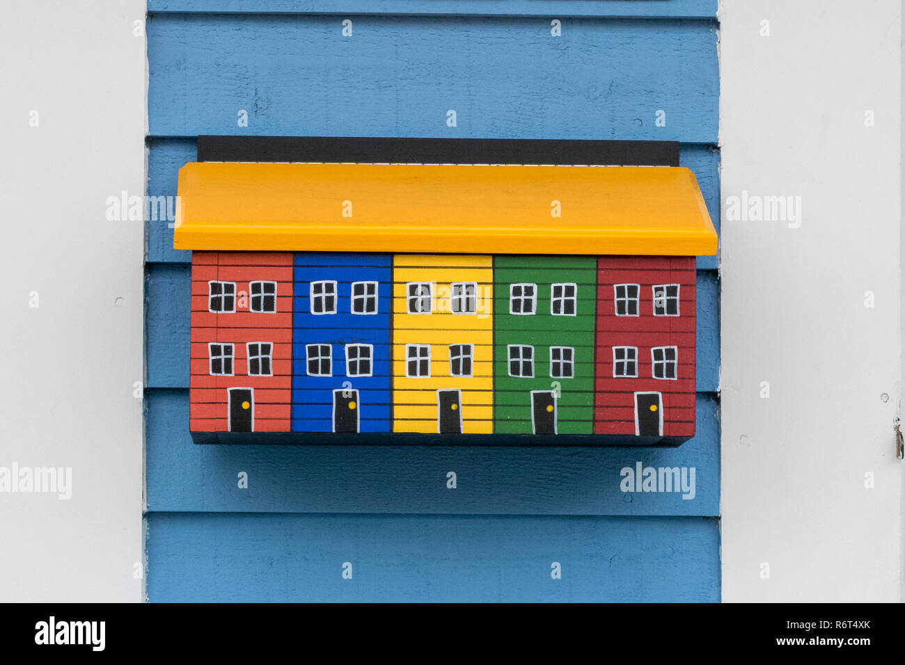 Colorato nella casella di posta in St John's Newfoundland Foto Stock