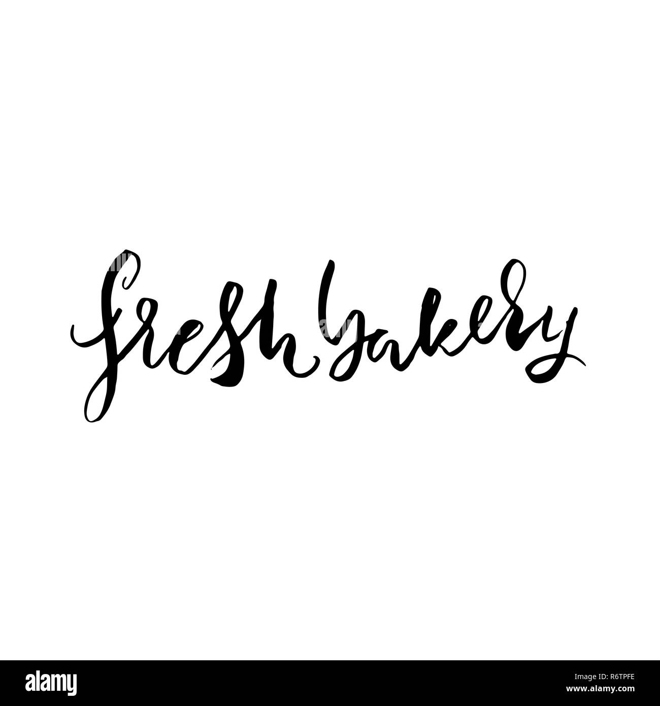 Pane fresco. Grunge spazzola moderno lettering. Illustrazione Vettoriale. Illustrazione Vettoriale