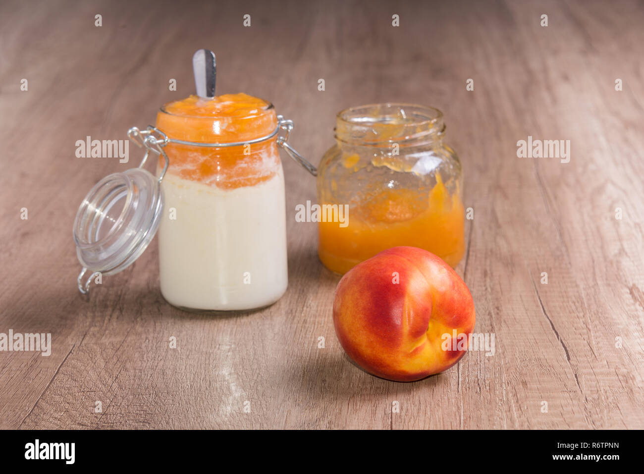 Una sana colazione casalinga Foto Stock