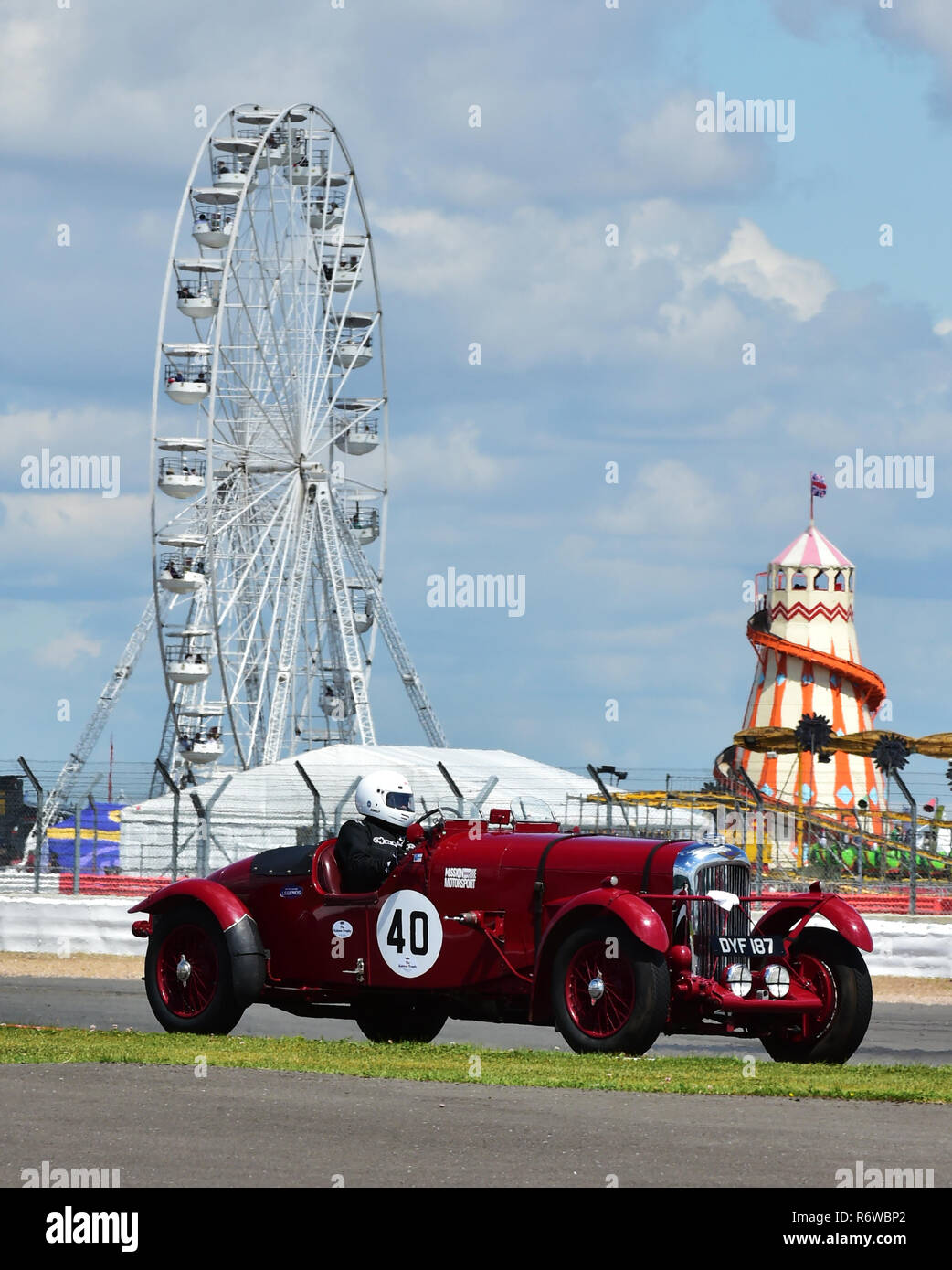 Richard Reay-Smith, Lagonda LG 45, OYF 187 Kidston trofeo, Silverstone Classic 2015, Chris McEvoy, il circuito da corsa, cjm-fotografia, Classic Cars, Cla Foto Stock