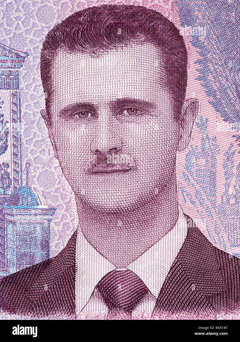 Bashar al-Assad ritratto Foto Stock