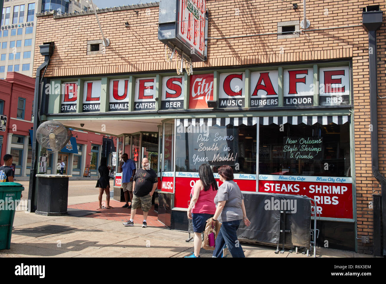 Il Blues City Cafe on Beale Street a Memphis, Tennessee Foto Stock