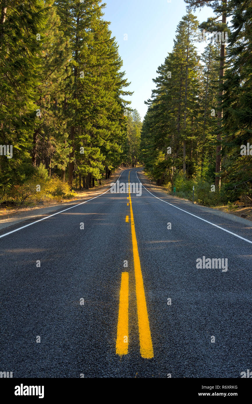 Centro dell'autostrada in Oregon Foto Stock