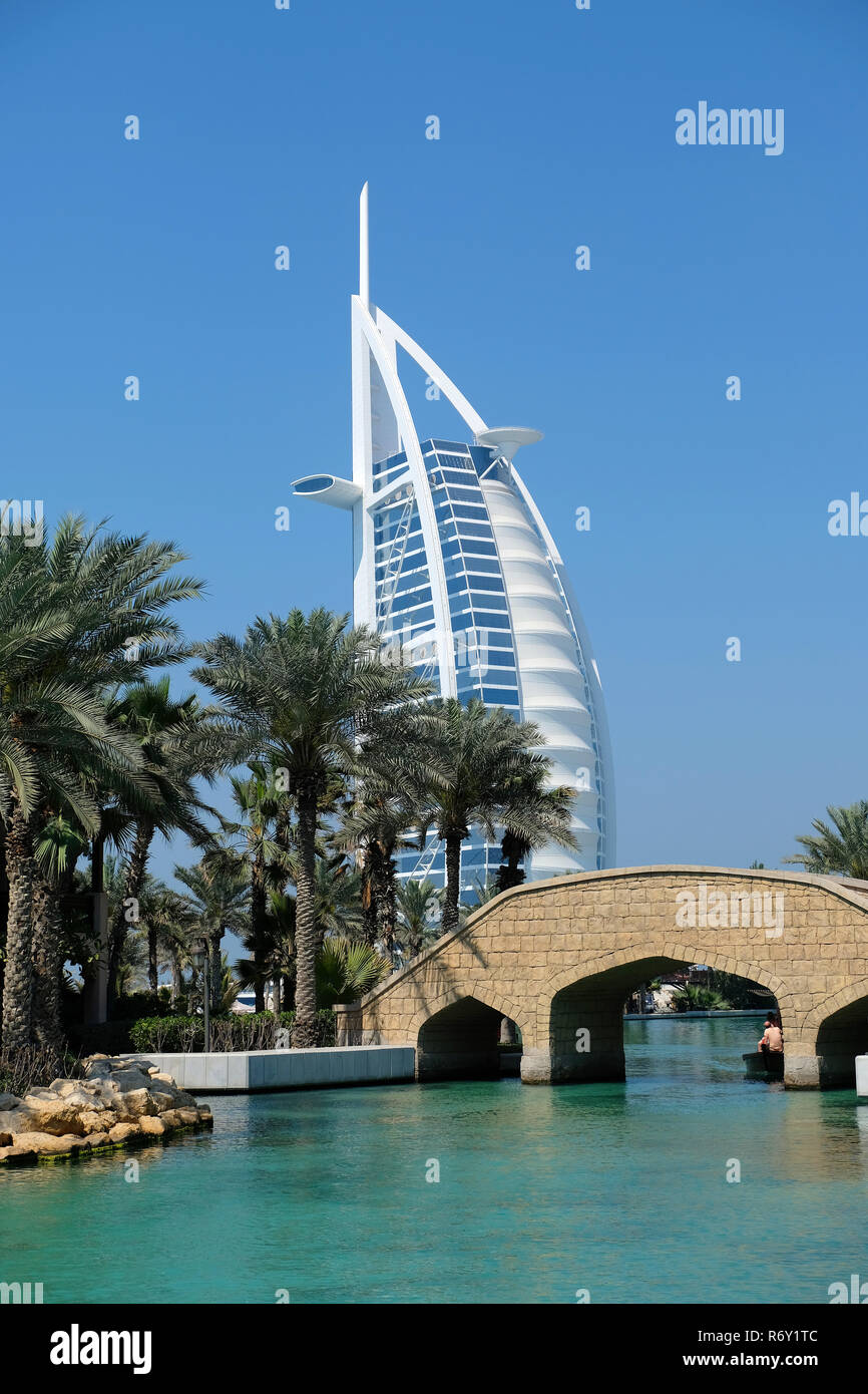 Il Burj al Arab di Dubai Foto Stock