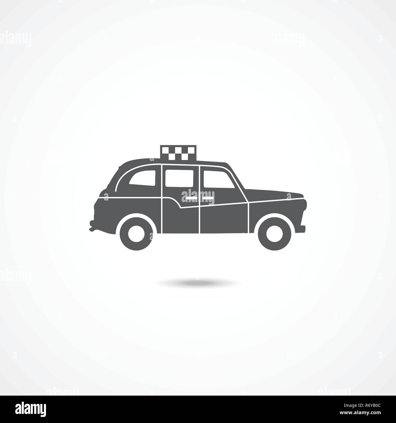 Londra icona taxi Illustrazione Vettoriale