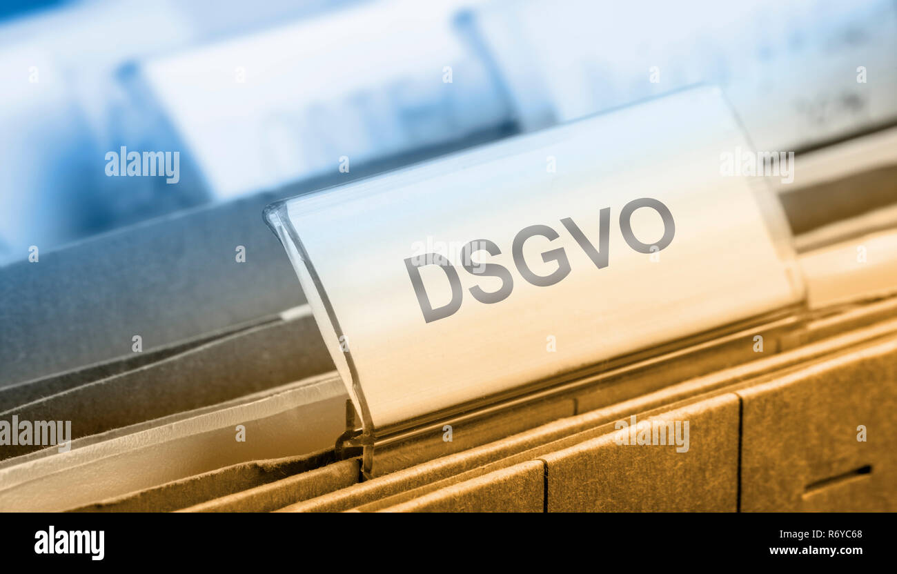 Dsgvo - symbolfoto Foto Stock