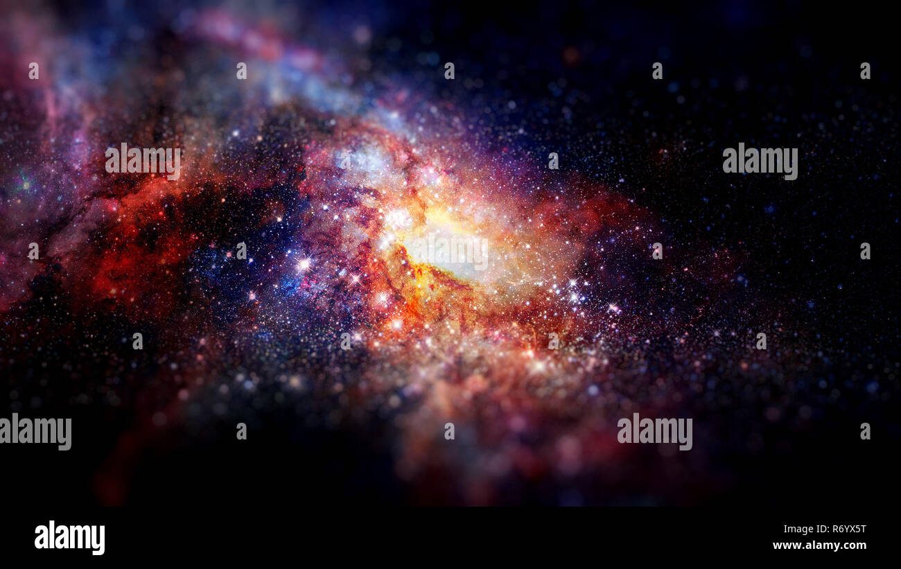 Incandescente galassia a spirale. Gli elementi di questa immagine fornita dalla NASA. Foto Stock