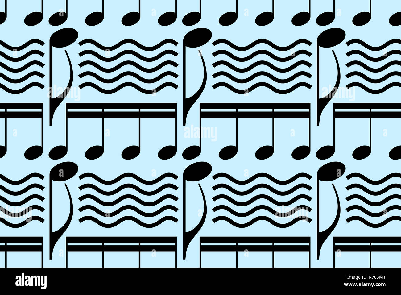 Pattern di musica,note Foto Stock