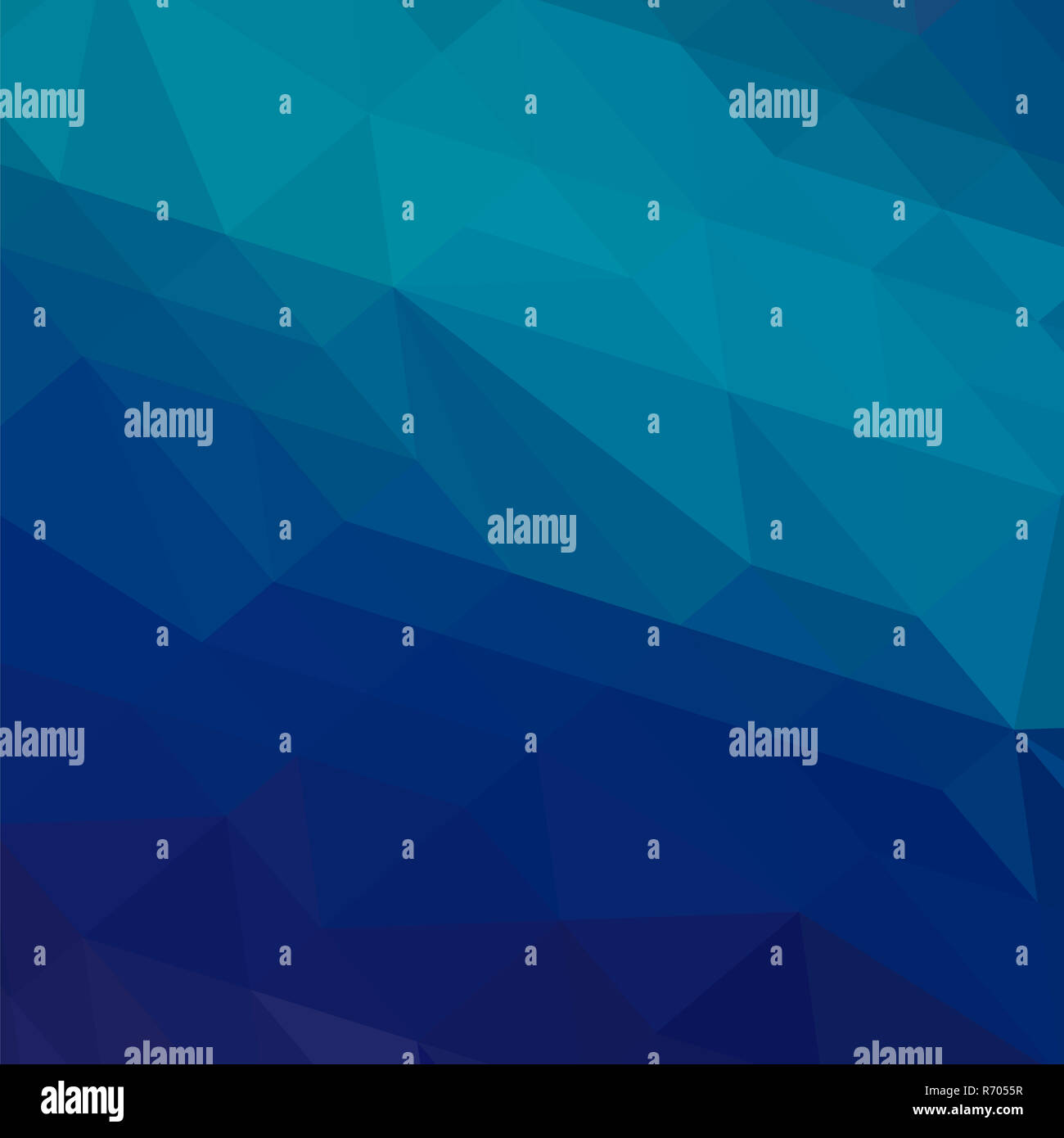 Blu sfondo poligonale. Schema triangolare. Bassa poli Texture. Mosaico astratto di un design moderno. Stile Origami Foto Stock