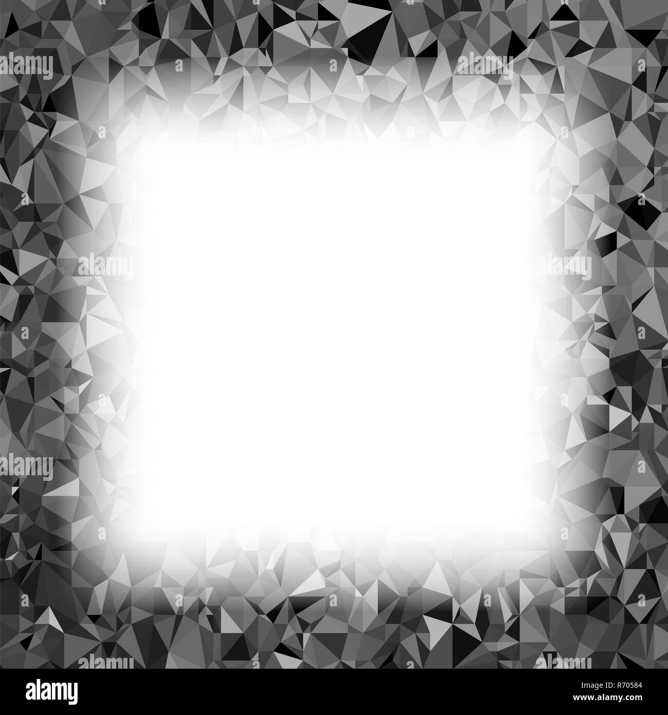 Grigio sfondo poligonale. Schema triangolare. Bassa poli Texture. Mosaico astratto di un design moderno. Stile Origami Foto Stock