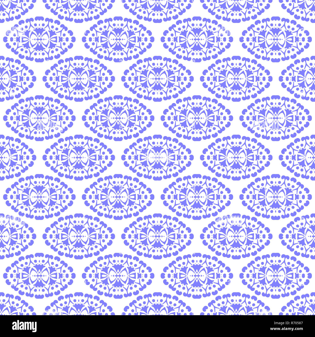 Blu senza cuciture ornamentali Pattern. Infinite Texture. Oriental ornamento geometrico Foto Stock