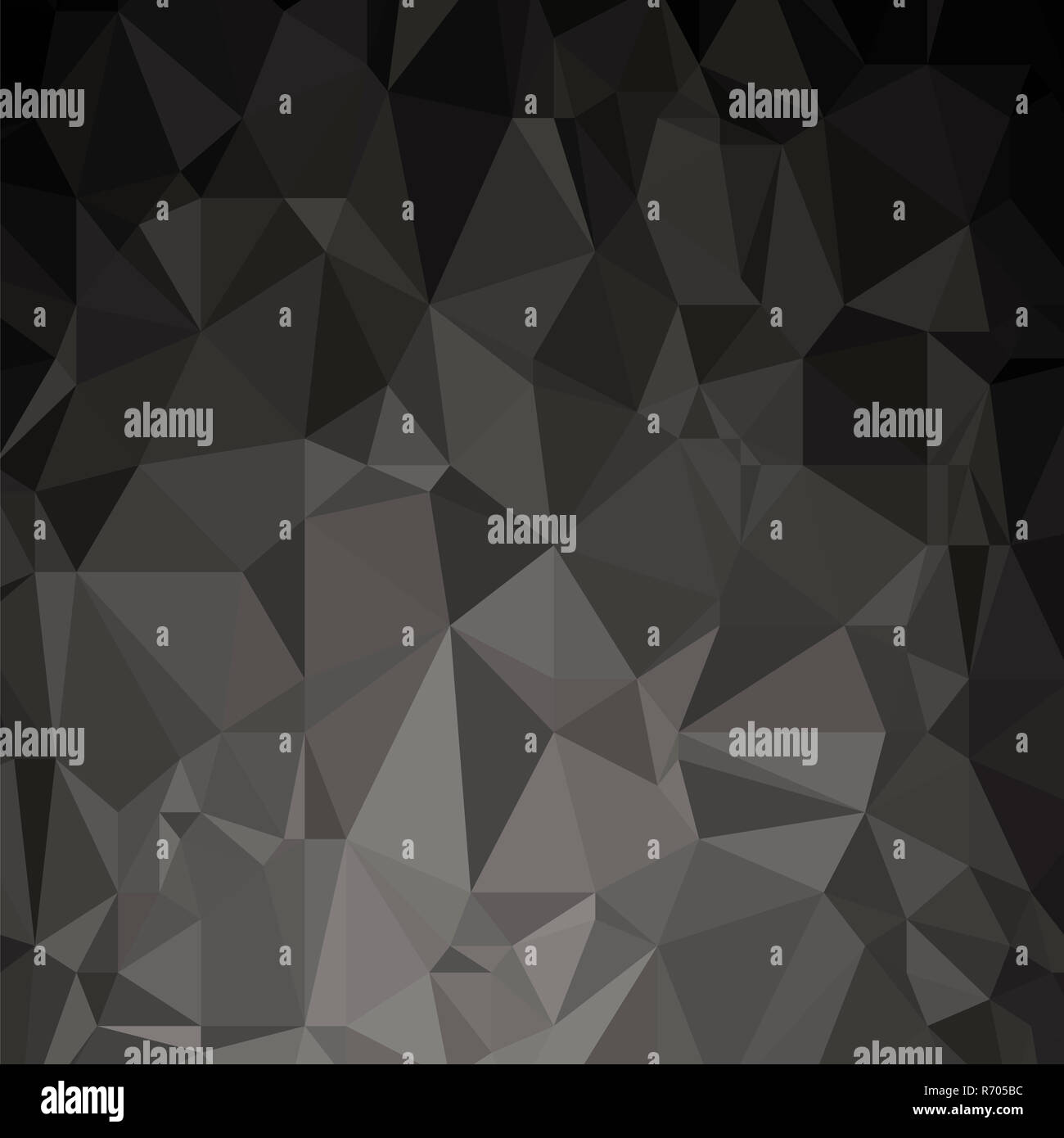 Grigio sfondo poligonale. Schema triangolare. Bassa poli Texture. Mosaico astratto di un design moderno. Stile Origami Foto Stock