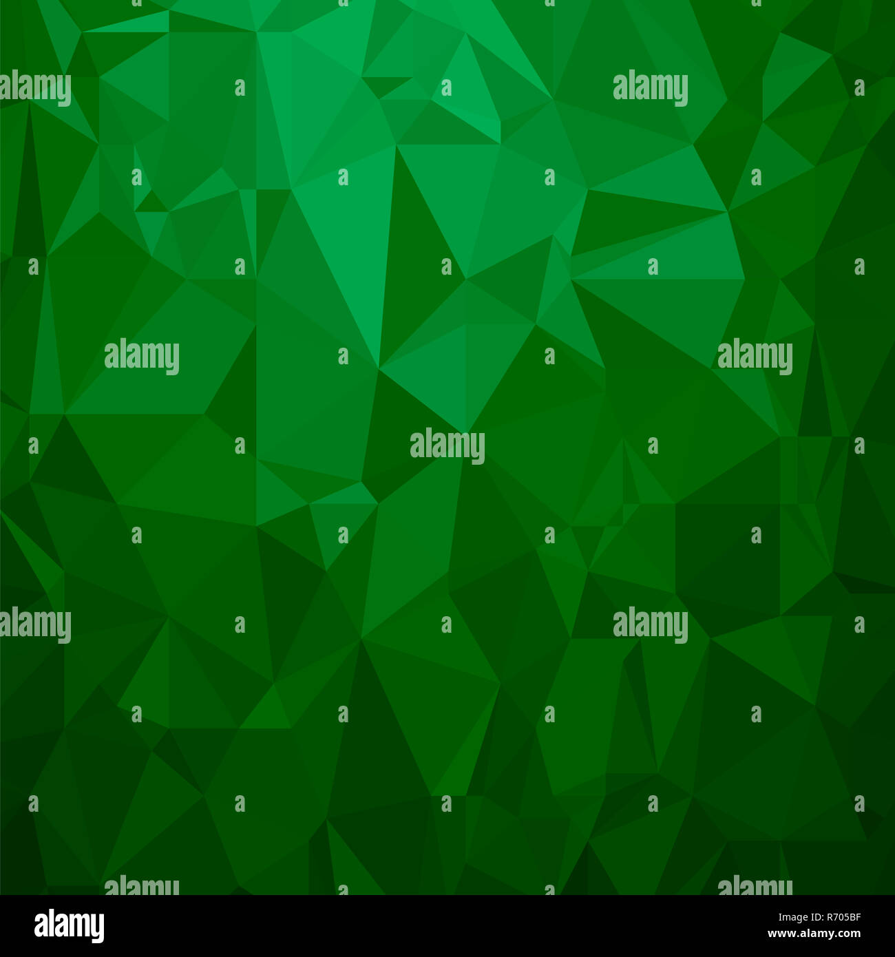 Verde sfondo poligonale. Schema triangolare. Bassa poli Texture. Mosaico astratto di un design moderno. Stile Origami Foto Stock