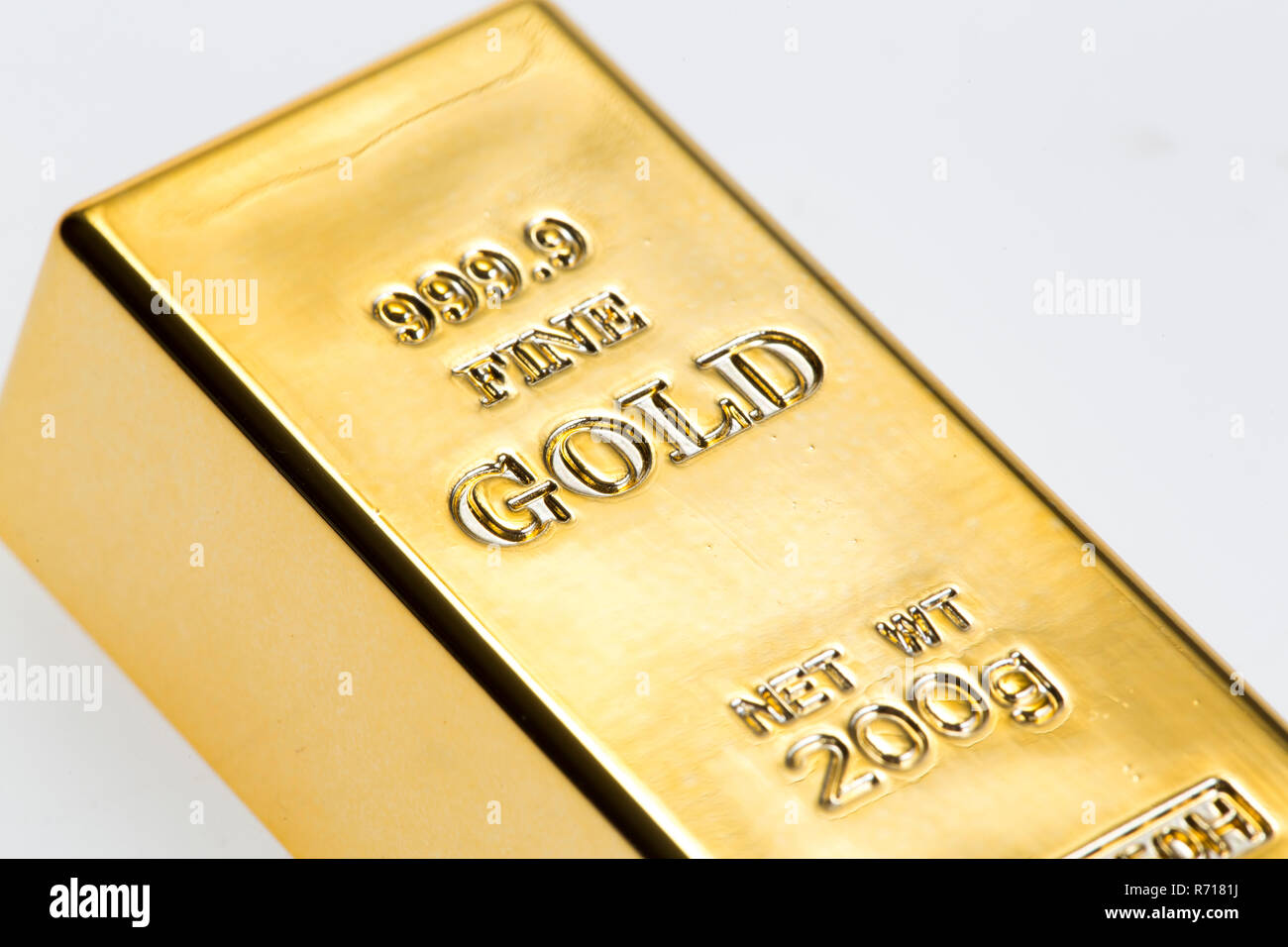 200g gold bar, 999,9 oro puro Foto Stock