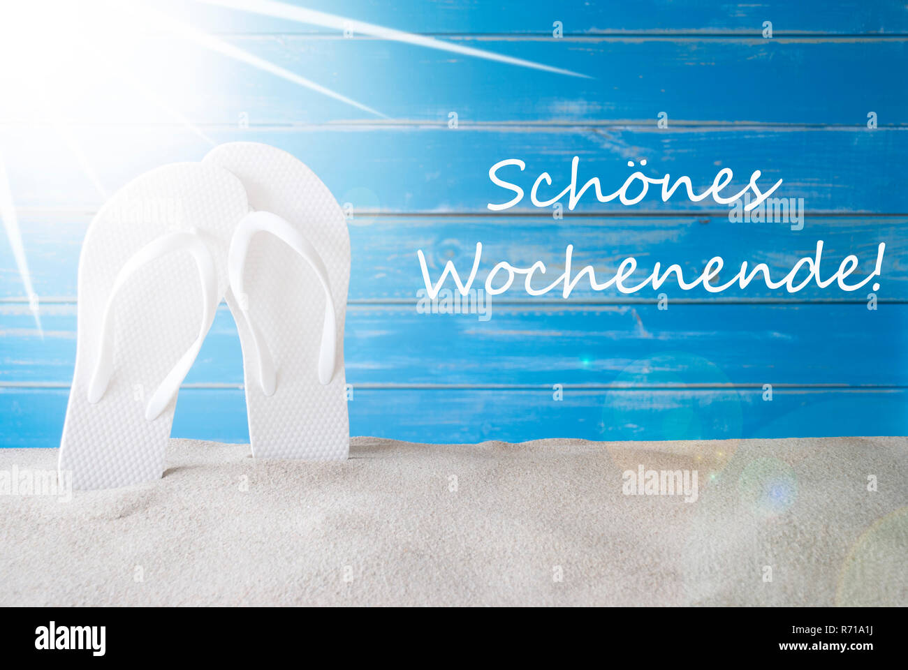 Sunny estate sfondo,bel weekend significa happy weekend Foto Stock