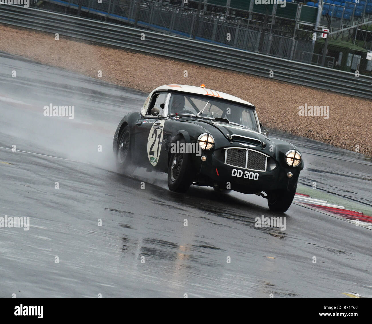 Christiaen van Lanschot, Karsten Le Blanc, Austin Healey 3000 Mk2, DD 300, RAC Tourist Trophy, vetture storiche, Pre-63 GT Silverstone Classic 2015, Chr Foto Stock