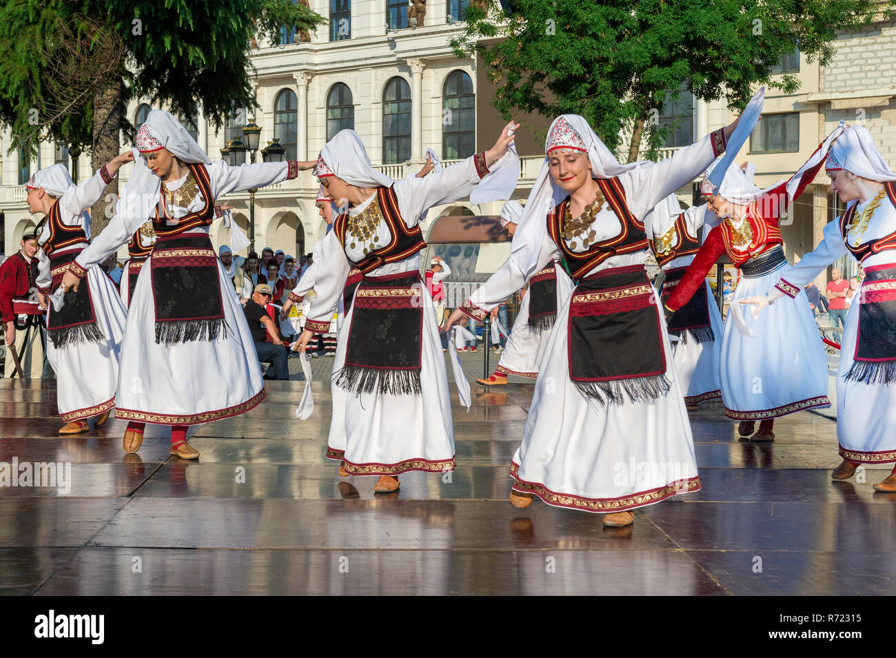 Festival Internazionale del Folklore, Giornata della Gioventù, Skopje, Macedonia Foto Stock