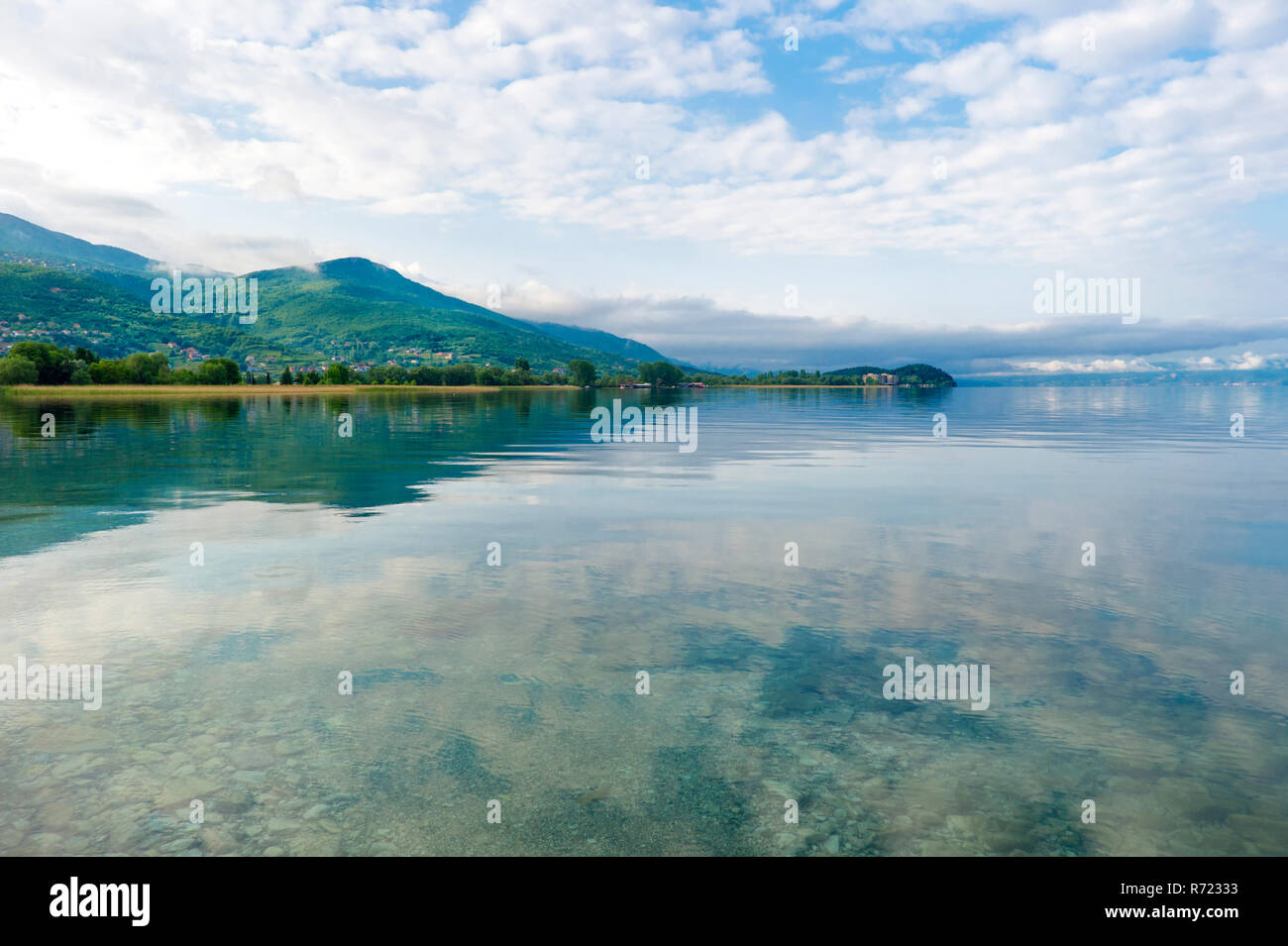 Il lago di Ohrid Macedonia Foto Stock