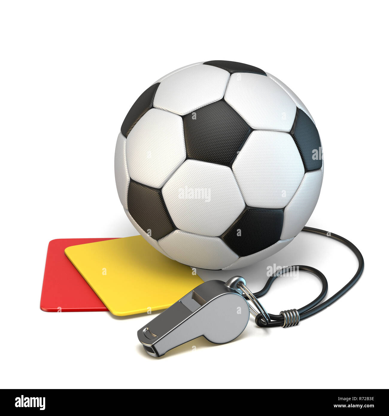 Concetto di calcio in 3D Foto Stock