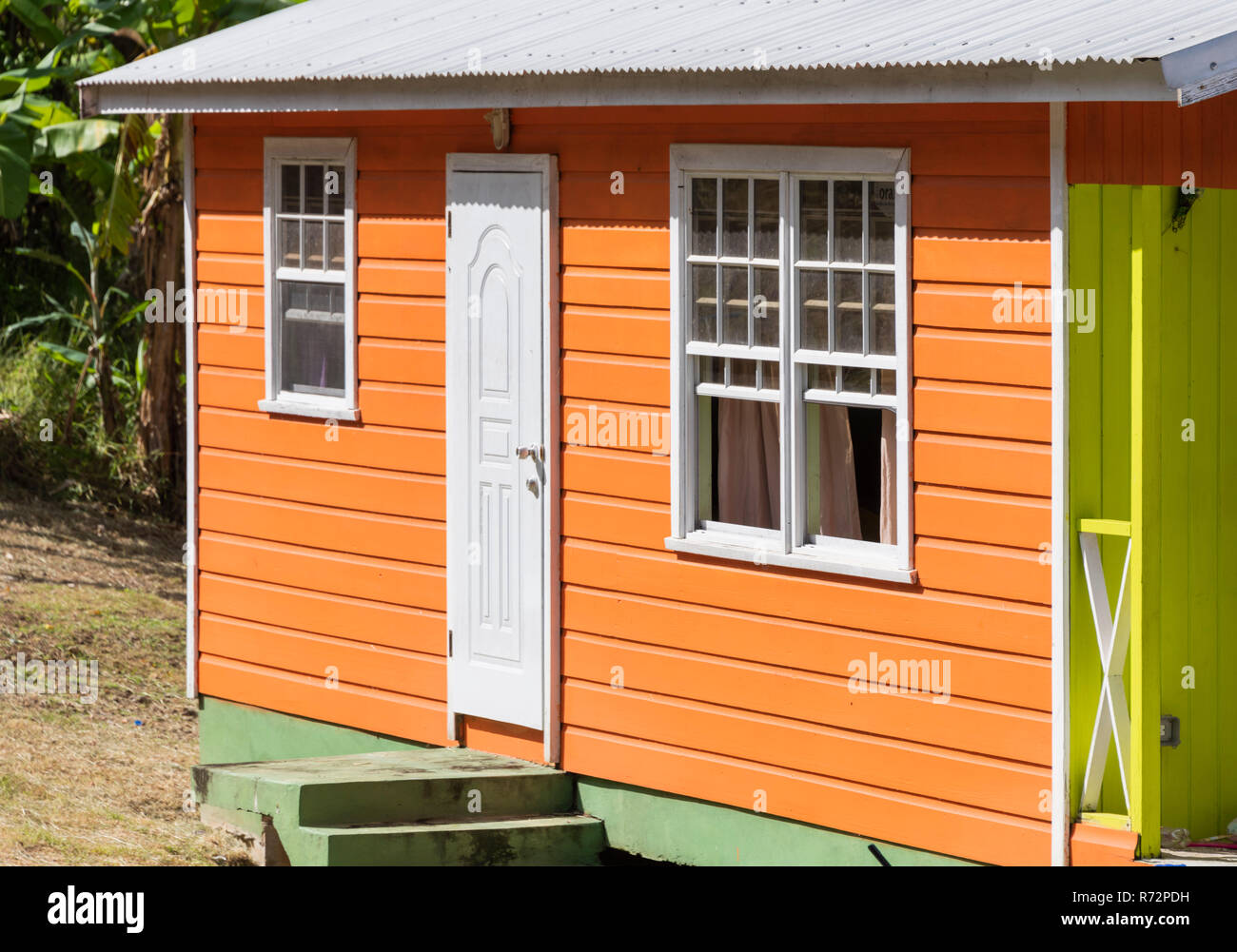 Colorata casa delle Barbados, Barbados Foto Stock