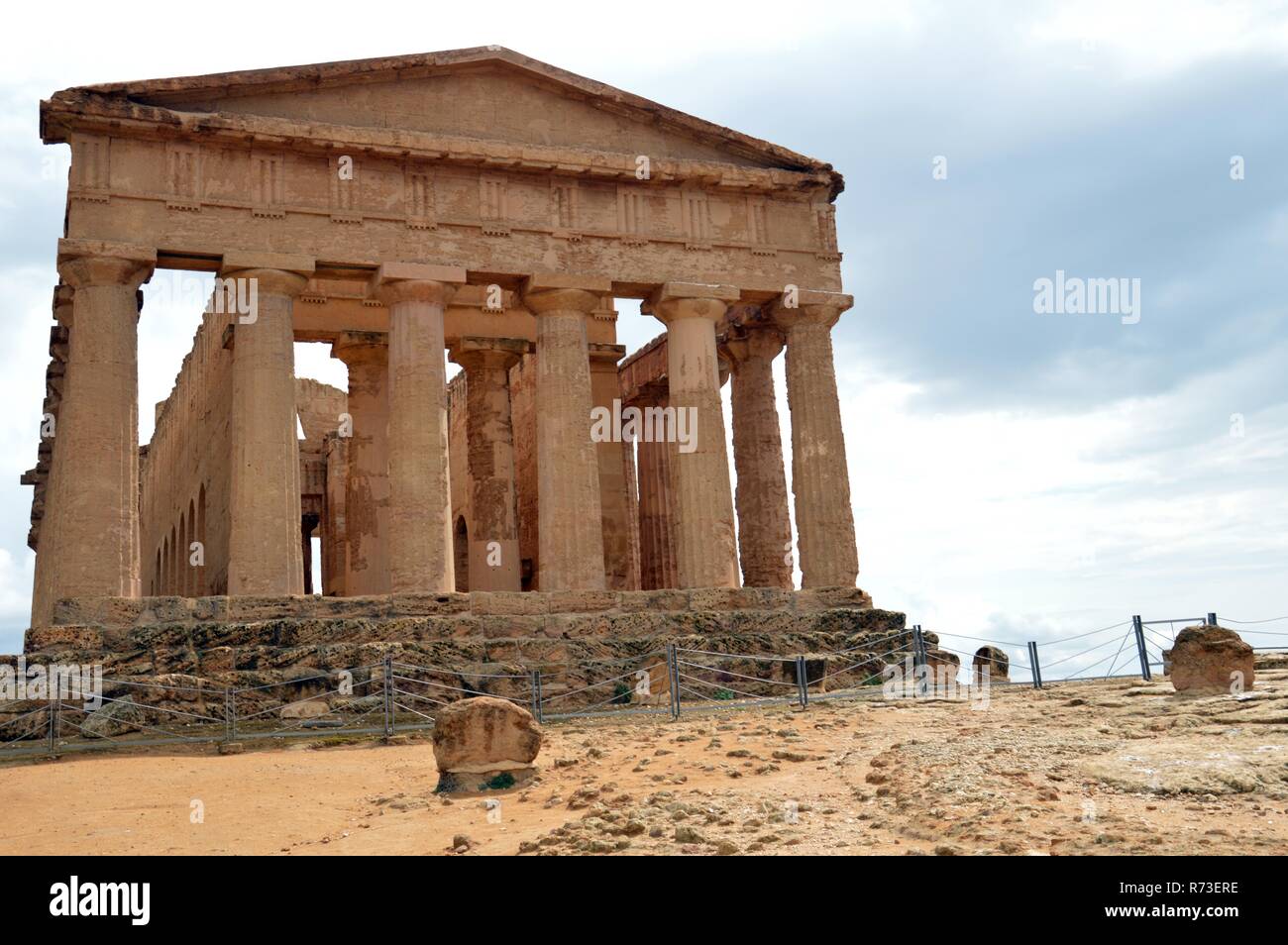 La Valle dei Templi di Agrigento (Italia) la Valle dei Templi di Agrigento (Italia) Foto Stock