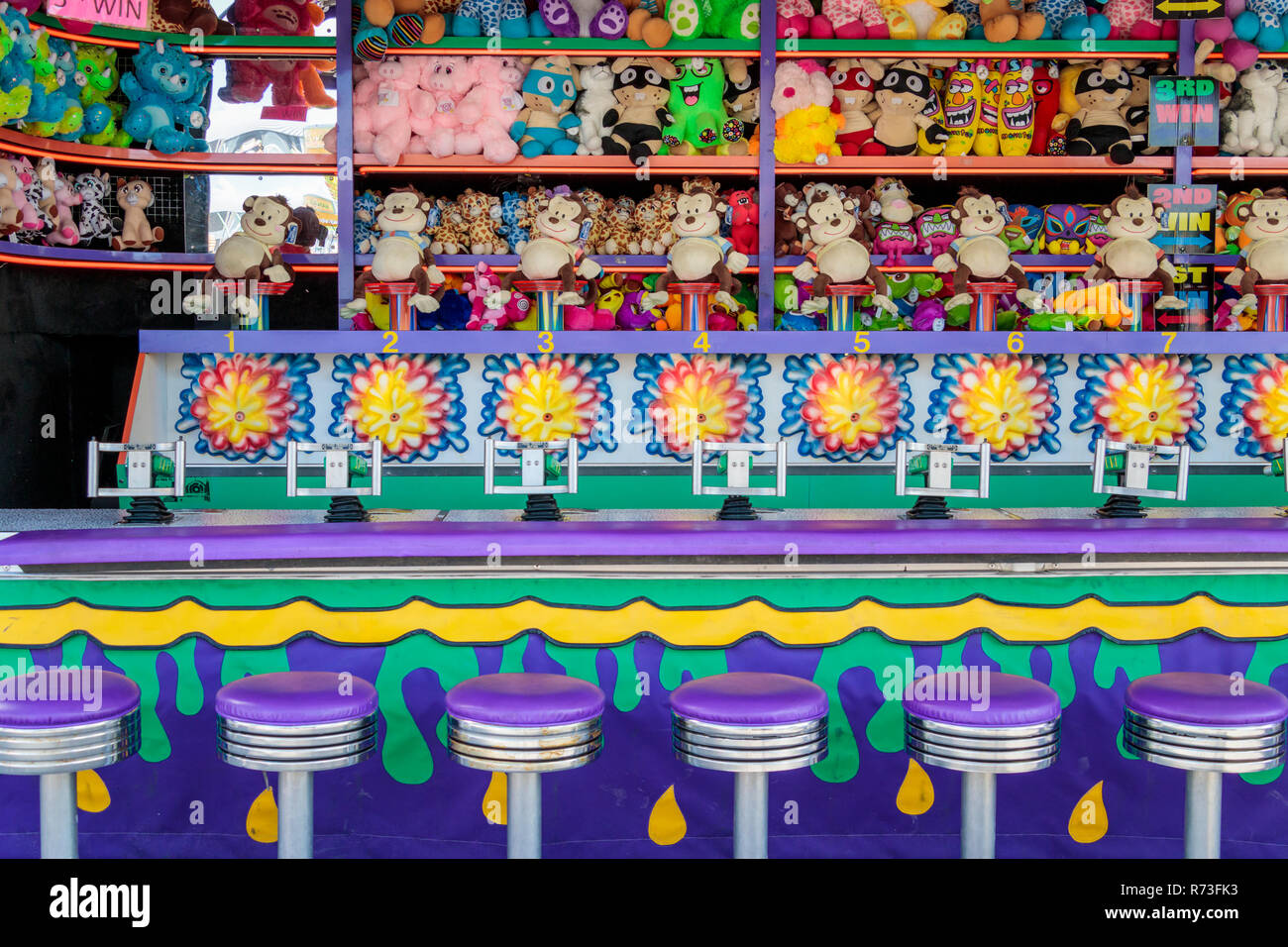 La Morris Stampede midway in Morris, Manitoba, Canada. Foto Stock