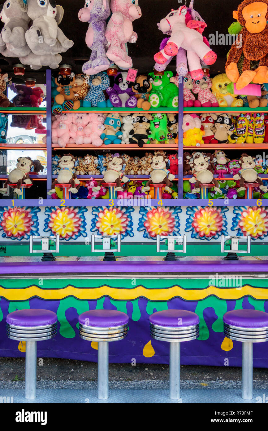 La Morris Stampede midway in Morris, Manitoba, Canada. Foto Stock