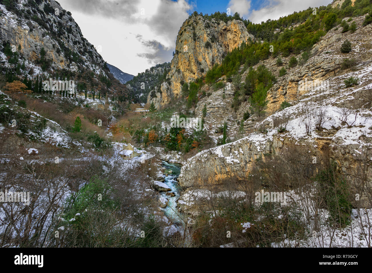 Riserva naturale della Val di San Venanzio. Raiano, Abruzzo, Italia, Europa Foto Stock