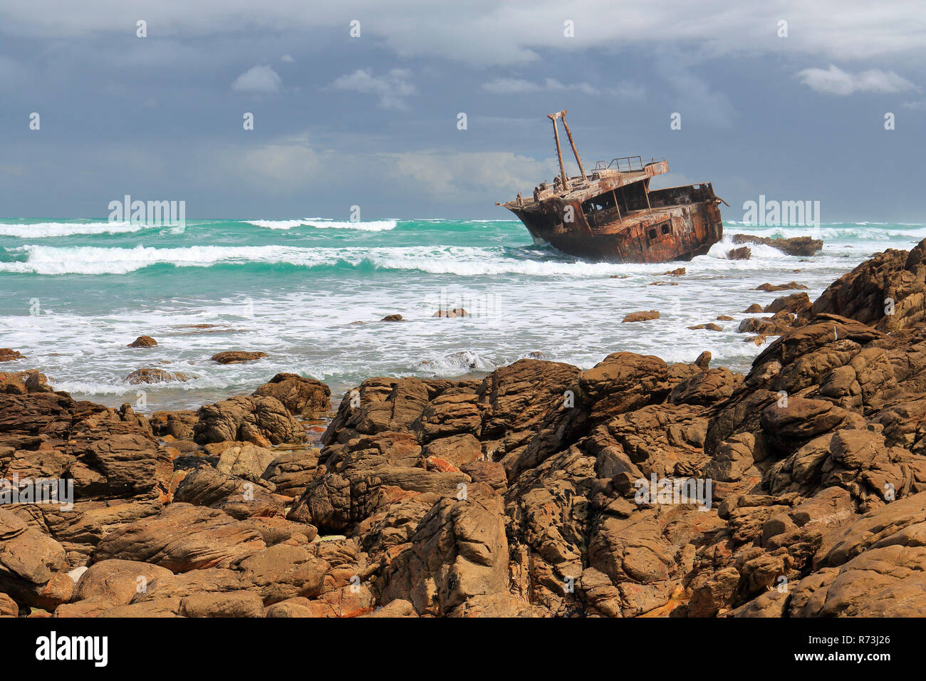 Naufragio, Cape Agulhas, Sud Africa e Africa Foto Stock