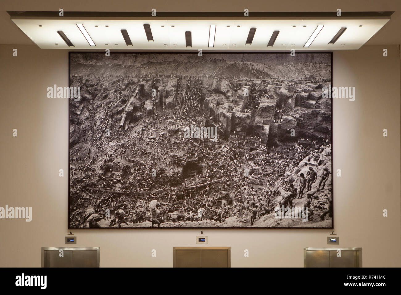 Il Museo dell'uomo presenta "dichiarazioni", una mostra fotografica di Sebastião Salgado, fino al 31/06/2019. 30 grandi formati per celebrare i diritti dell'uomo. Foto Stock