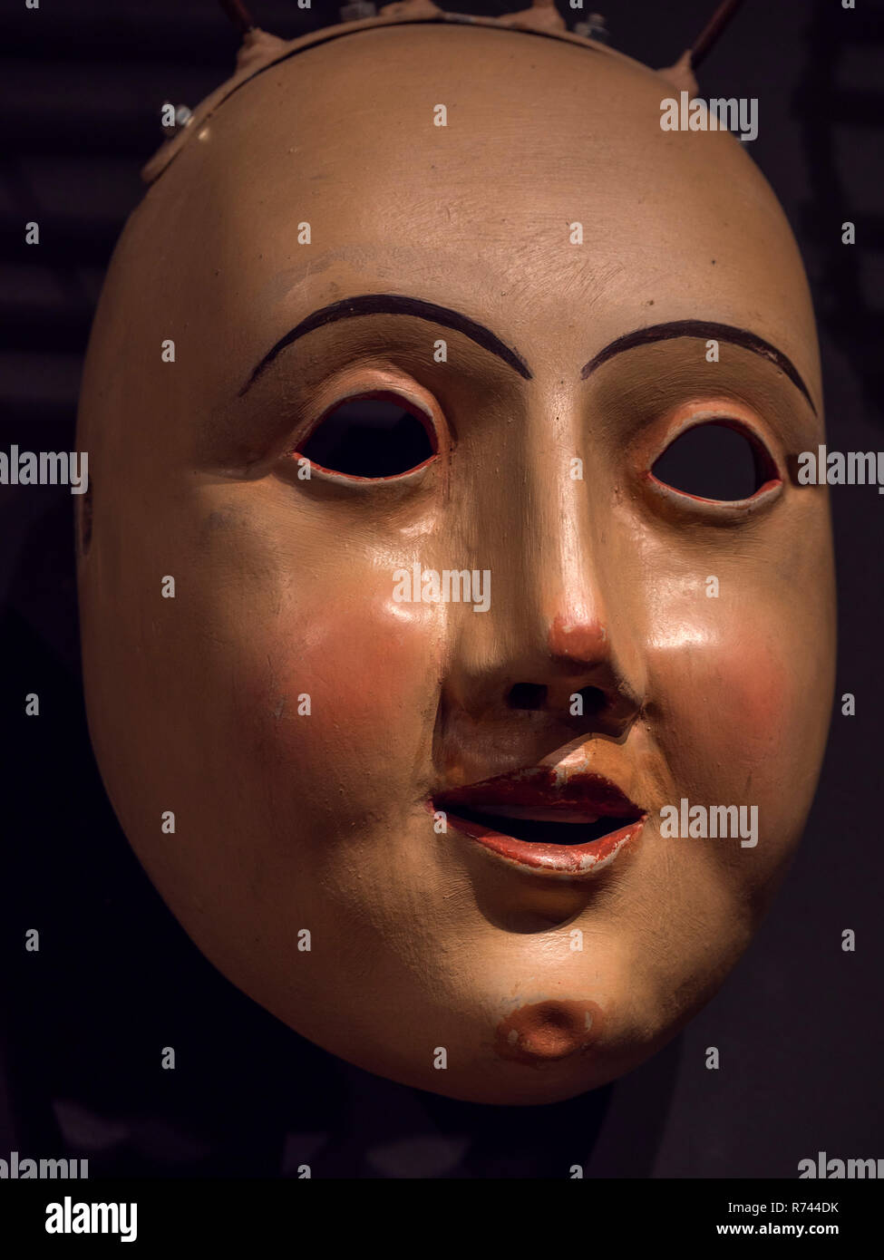 Maschera intagliato , Casa di Fastnacht, Imst, Tirolo, Austria, Europa, dall'UNESCO patrimonio culturale immateriale Foto Stock