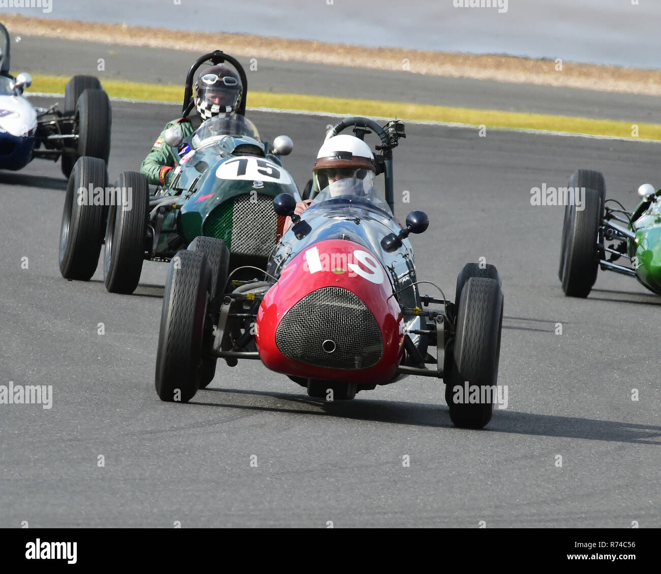 Paolo concedere, Cooper Bristol Mk2, Maserati Trofeo per HGPCA, pre'66 Grand Prix Cars, Silverstone Classic 2016, 60's automobili, Chris McEvoy, cjm-fotografia, Foto Stock