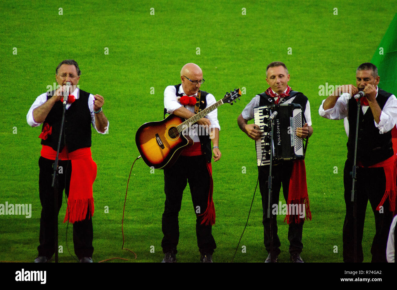 Chiusura del festival "Polissya Estate con Folklore Lutsk Ucraina' 25.08.2018 Foto Stock