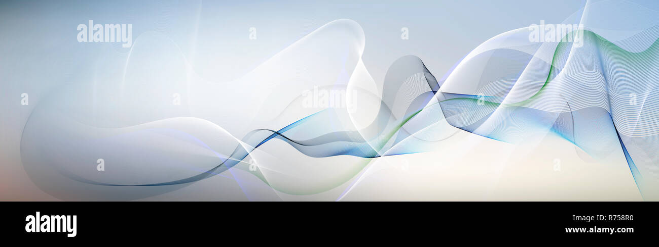 Linee banner di movimento Foto Stock