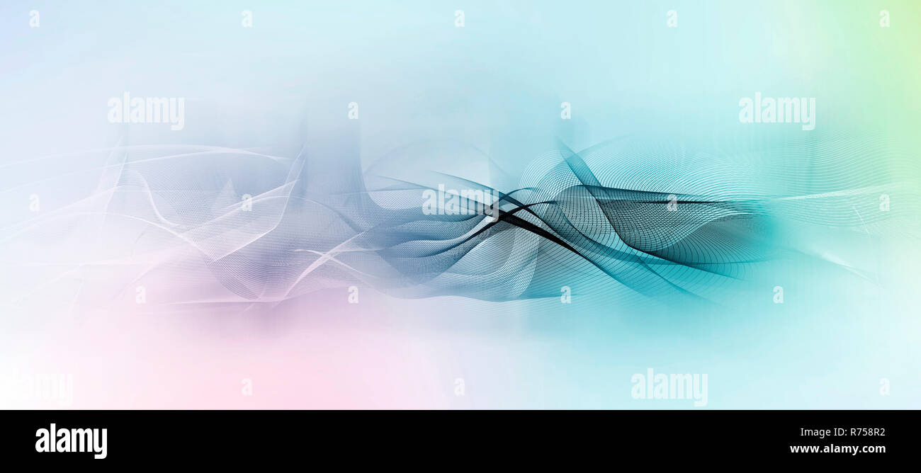 Il movimento delle linee colori banner Foto Stock