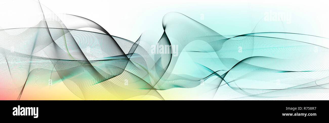 Linee banner di movimento Foto Stock